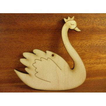 Cosmowood Baptism favours swan - 2